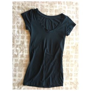 Black V-Neck Tee